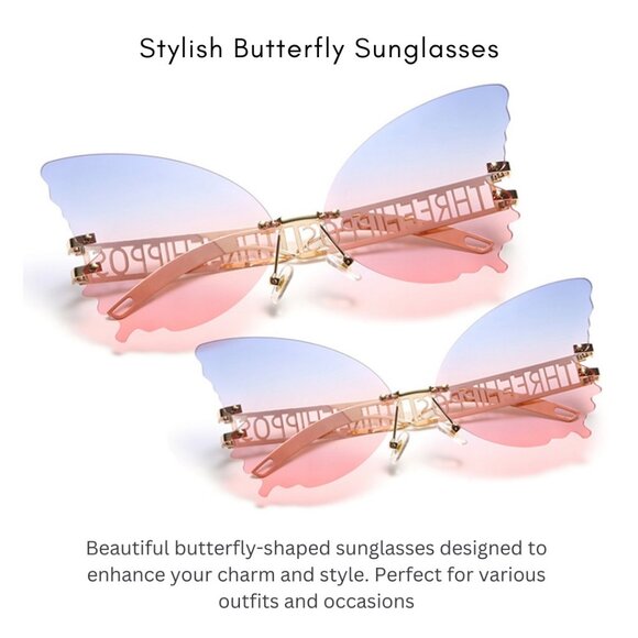 Sun Glasses Big Butterfly shaped & 3D Sleeping Eye Mask Pack1 Combo Pack main image 8